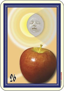 Луна и ябълка