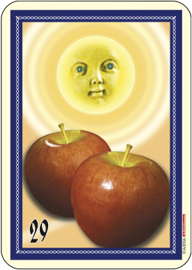 Слънце и две ябълки